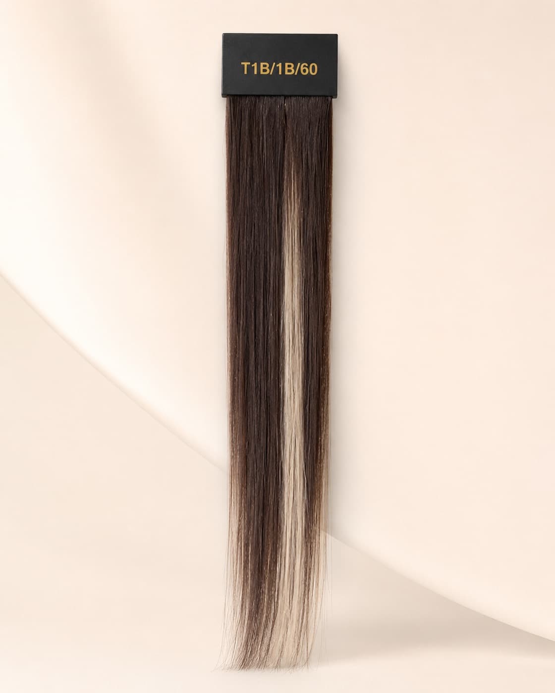SMJ Hair shade T1B/1B/60 color swatch.